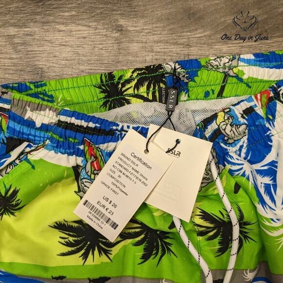 SSLR Floral Swim Trunks Size 30 - Picture 2 of 3